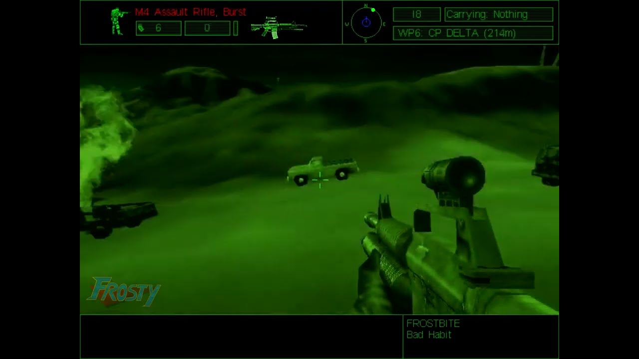 استعراض لعبة جيل التسعين Delta Force 1 على لابتوب ويندوز 7 