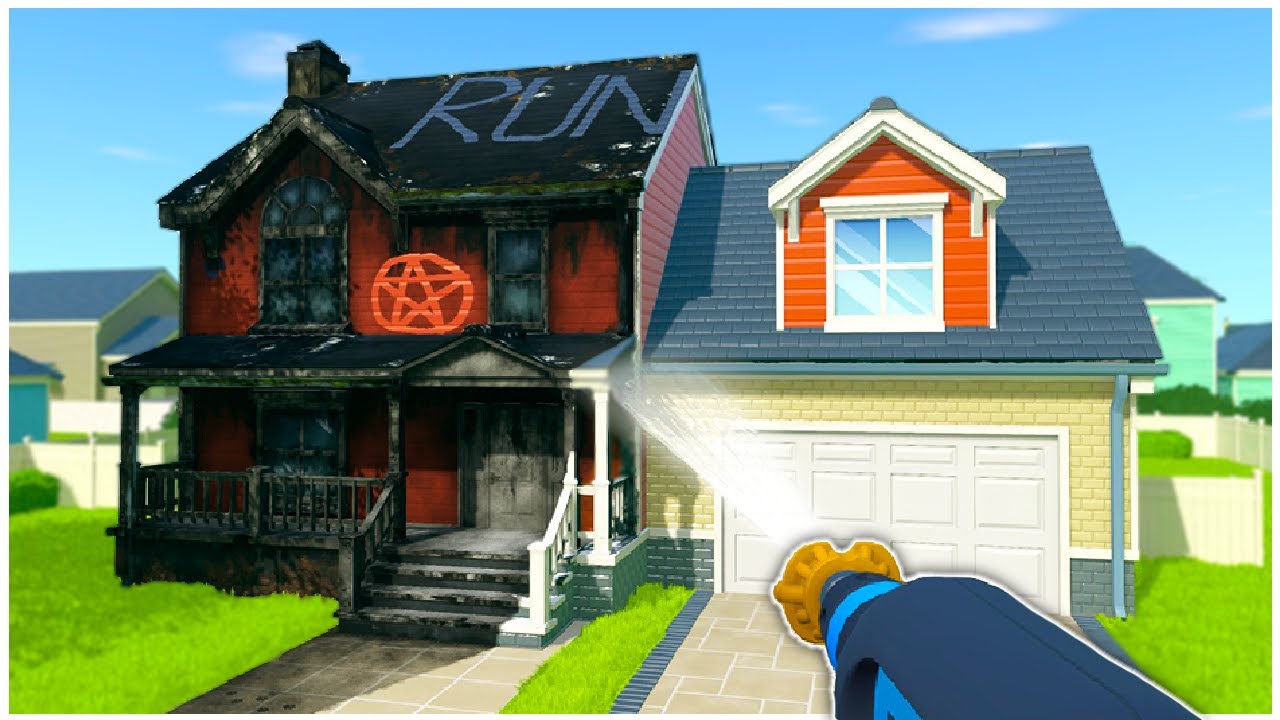 Powerwashing the FILTHIEST HAUNTED HOME in Powerwash Simulator