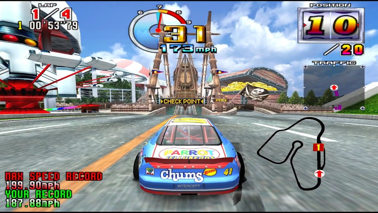 SEGA Daytona USA 2 Gameplay