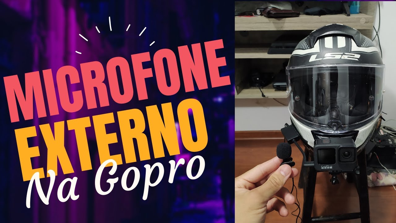 Microfone externo na Gopro - Gopro Hero 9 Black - Motovlog