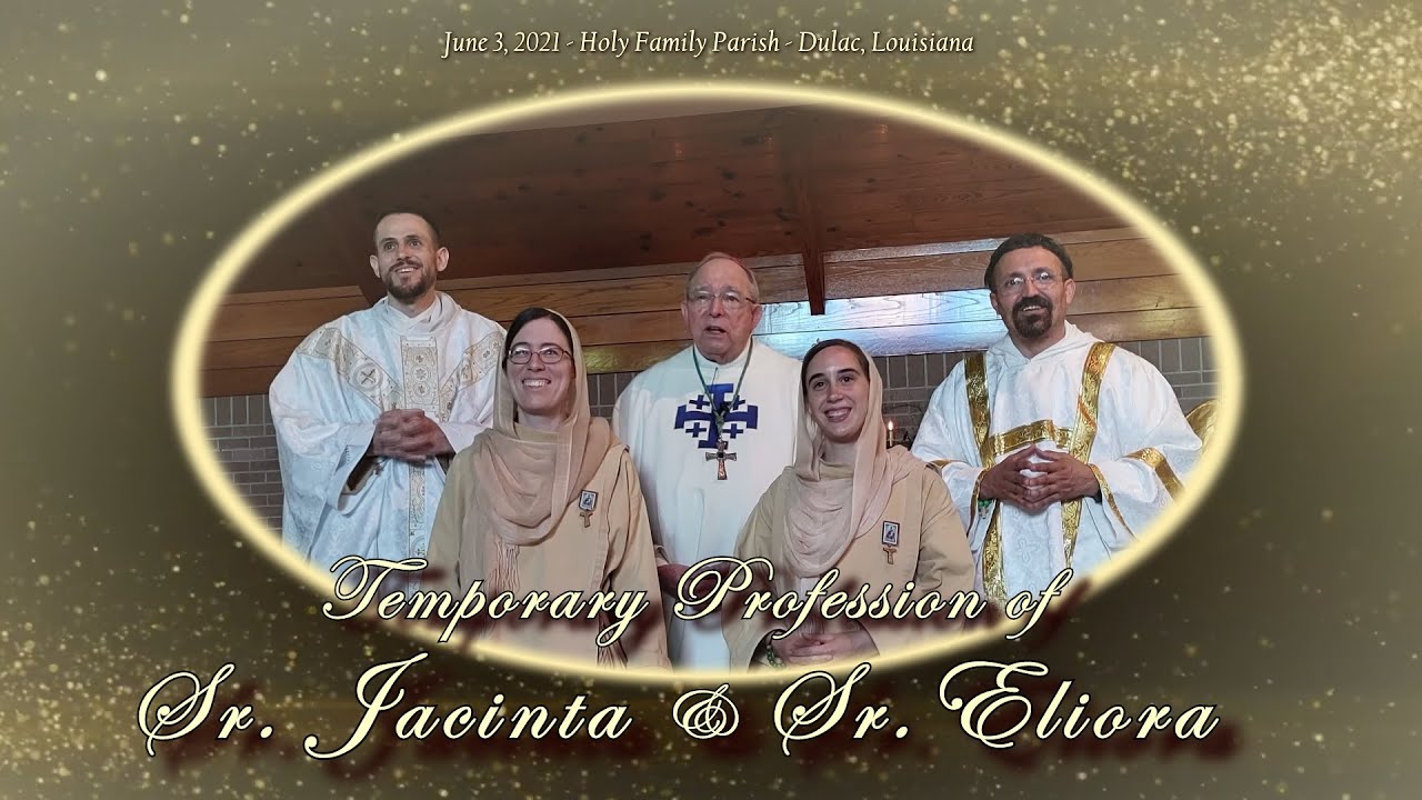 Temporary Profession of Sr. Jacinta & Sr. Eliora