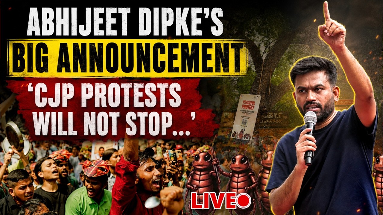 Cockroach Janata Party Protests Delhi DAY 2 | Abhijeet Dipke's BIG ANNOUCEMENT From Jantar Mantar