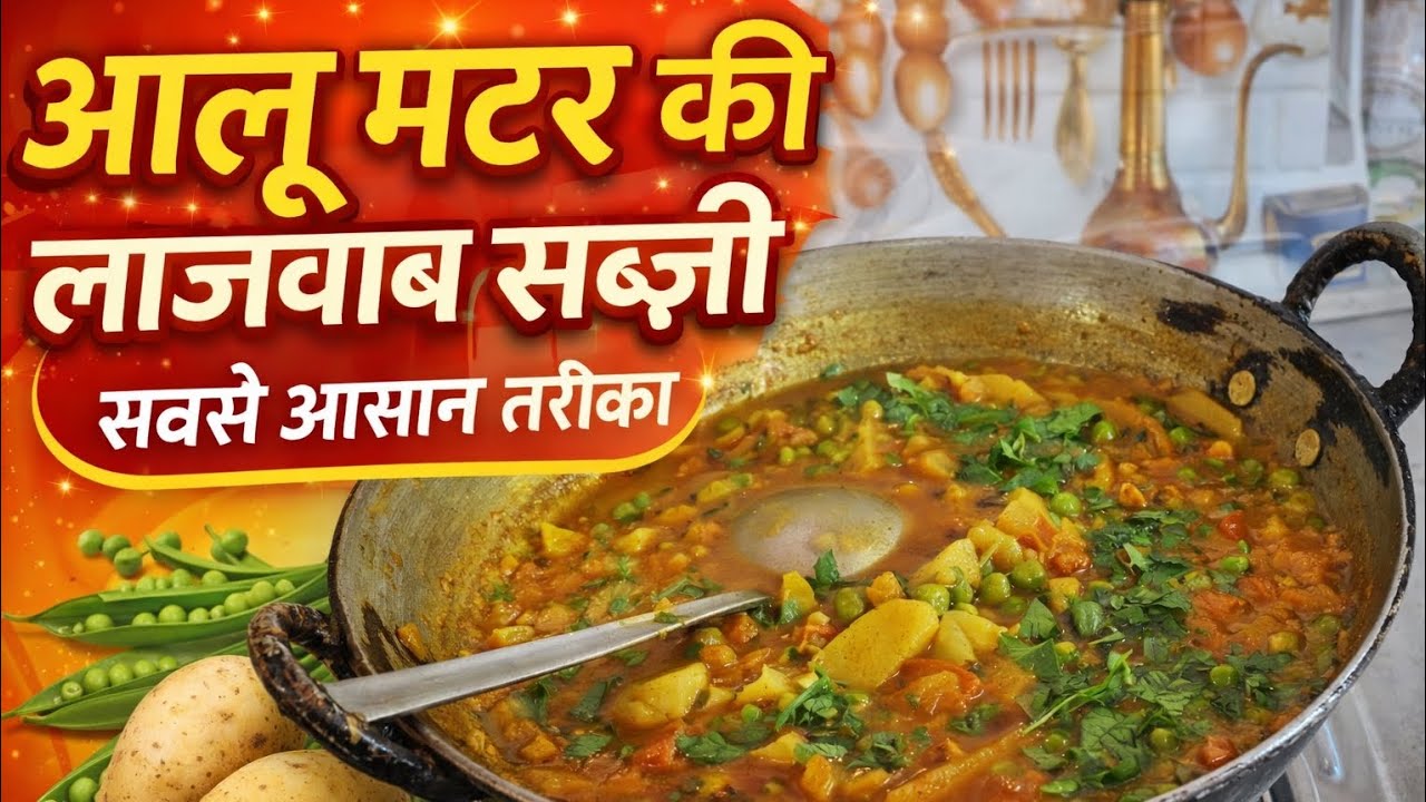 ऐसे बनाएं एकदम लाजवाब आलू मटर की सब्जी। aloo matar curry recipel aloo matar ki sabzil aloo mutter