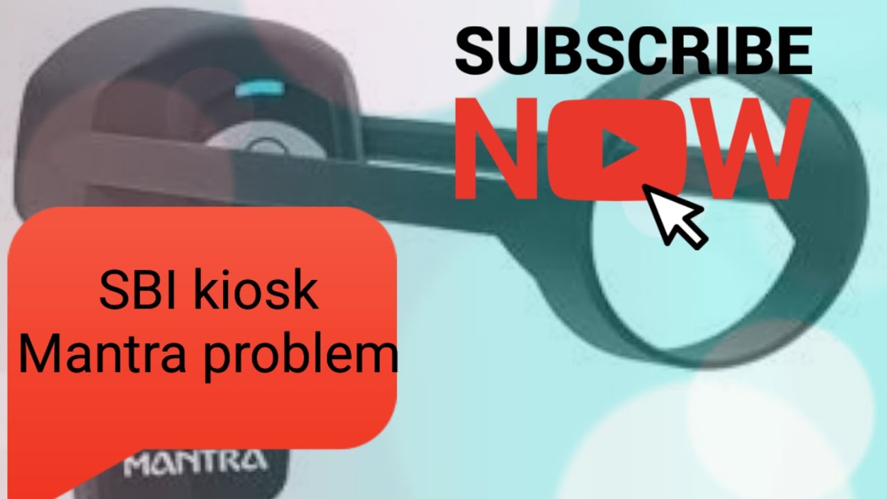 Sbi kiosk usb Mantra iris problem new issue #sbi 