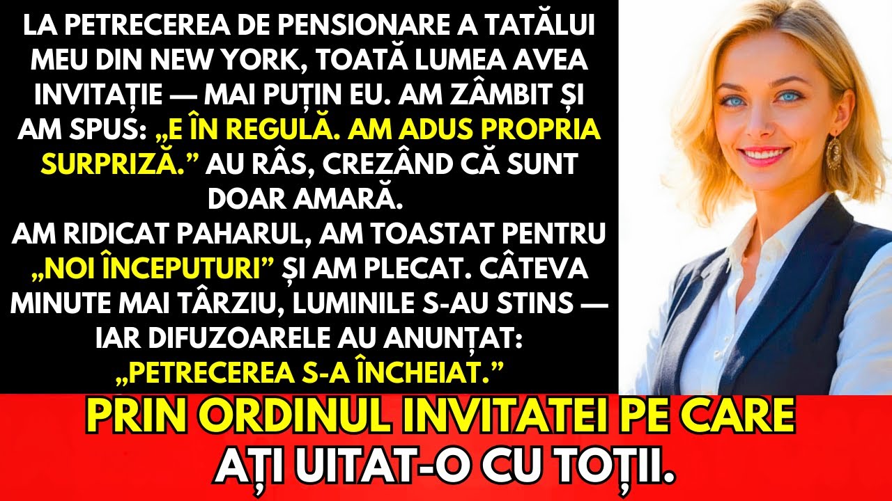 La Petrecerea De Pensionare A Tatălui Meu, Toți Au Fost Invitați—Până S-au Stins Luminile
