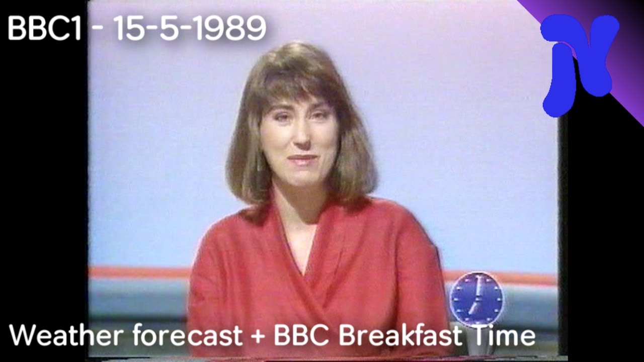 BBC1 - Weather forecast + BBC Breakfast Time (15-5-1989)