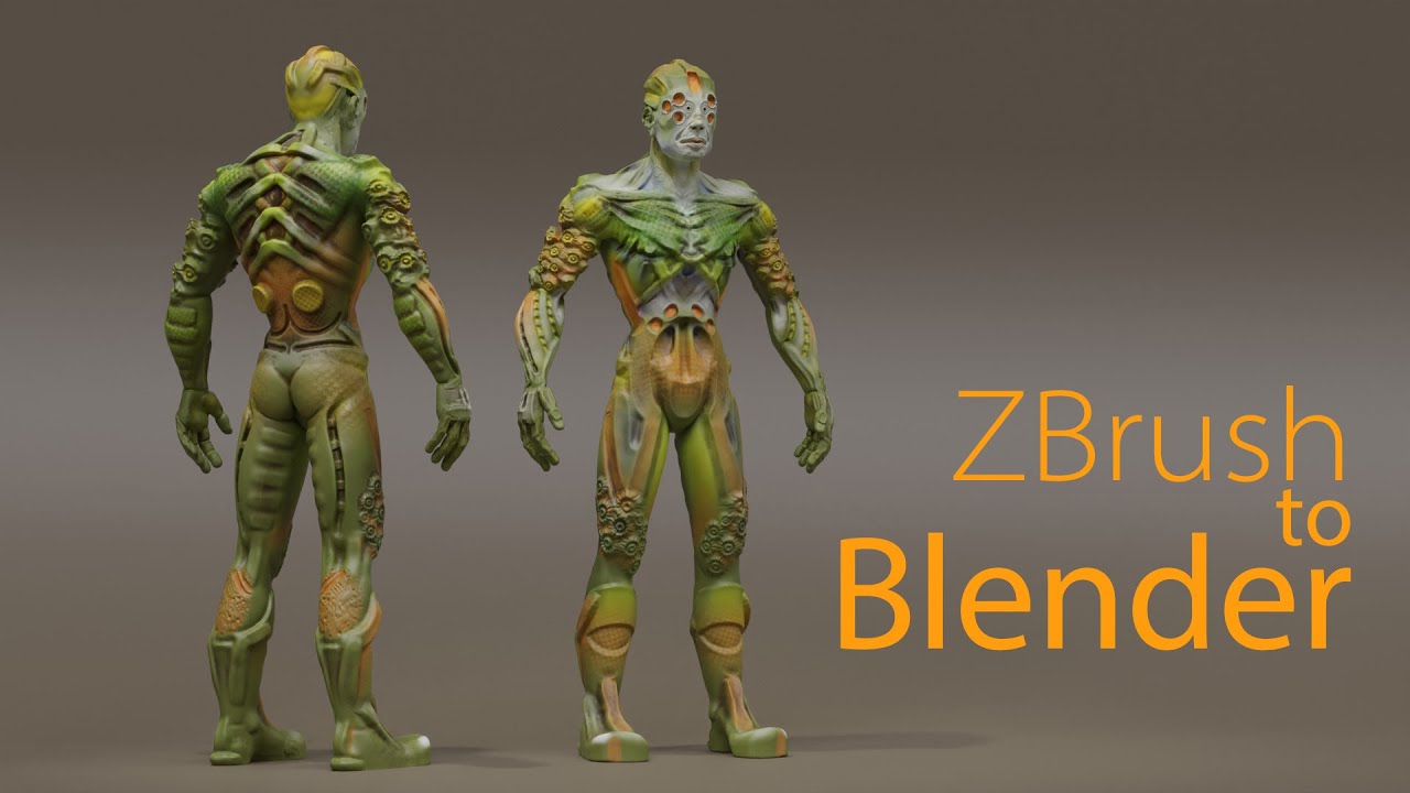 MS3D | ZBrush to Blender | Single Mesh Character Setup