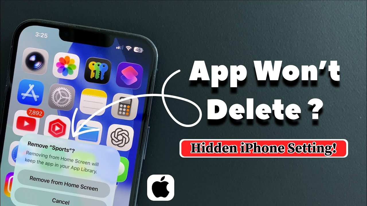 Why Your iPhone Won’t Let You Delete Apps (Hidden Setting)