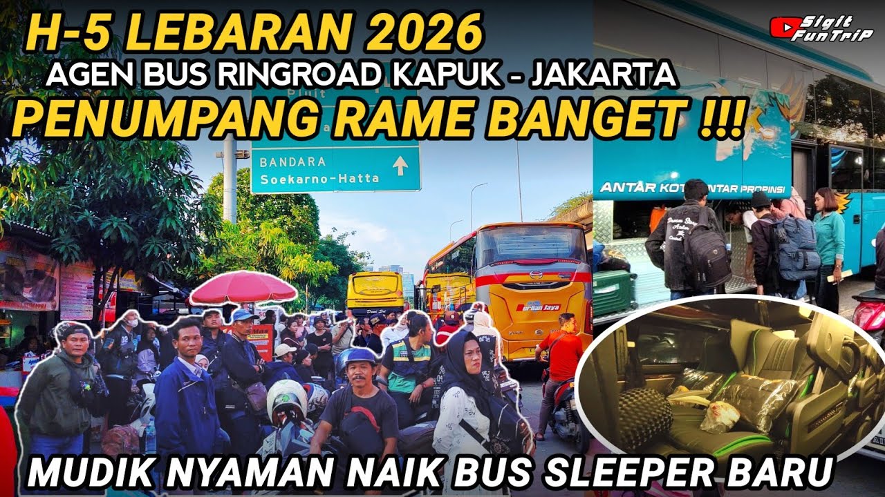 TIKET 700 ribu tidak masalah yang penting bisa pulang ‼️ MUDIK H-5 LEBARAN 🔥 AGEN BUS RINGROAD KAPUK