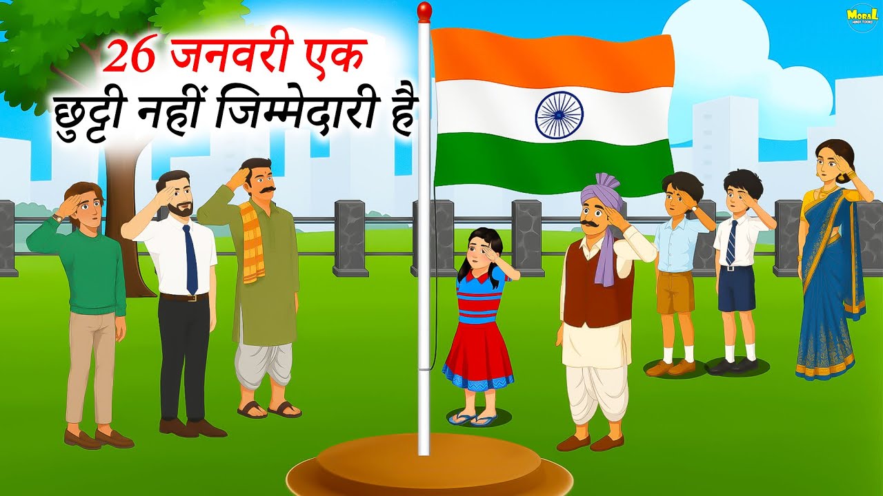 छुट्टी नहीं जिम्मेदारी | 26 जनवरी का असली मतलब | Deshbhakti Story: Hindi Moral Story 2026
