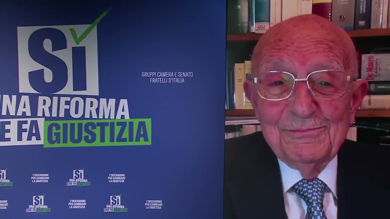 SABINO CASSESE INTERVIENE ALL'EVENTO DI FRATELLI D'ITALIA 