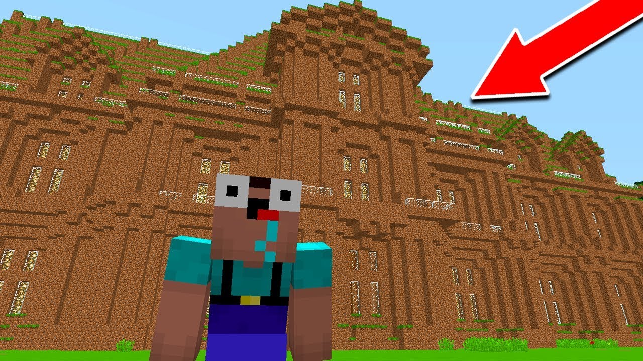 CONQUISTANDO UMA CASA GIGANTE DE TERRA... (MINECRAFT)