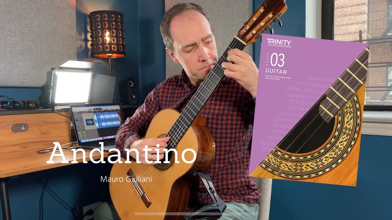Andantino from Le papillion (Mauro Giuliani) | Trinity College London Classical Guitar Grade 3
