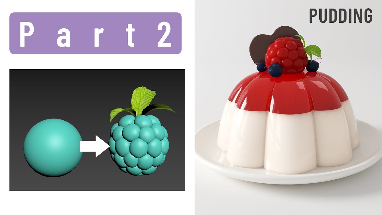 3D Modeling Food - Part2 - Berry