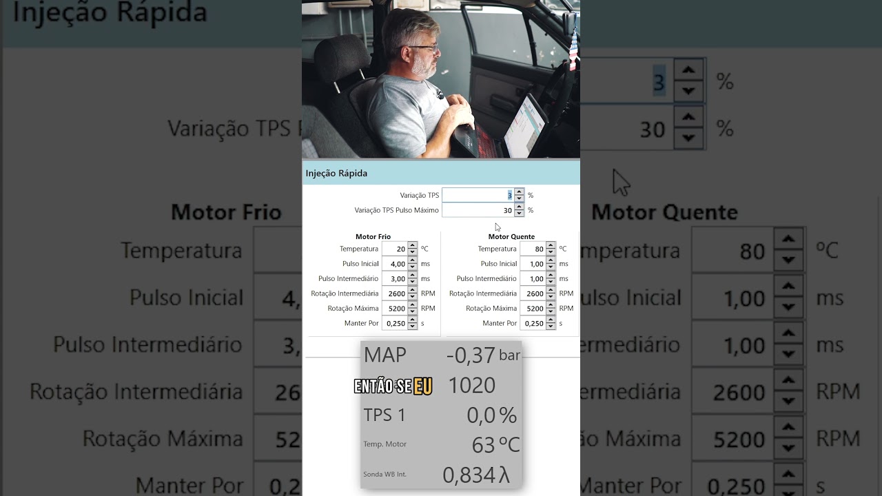 Configurando a inje&ccedil;&atilde;o r&aacute;pida em um Gol AP Turbo! #golturbo #turbo #injepro