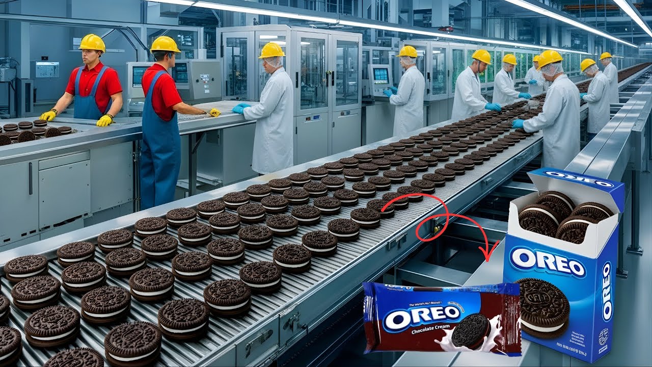 How 1,000,000 Oreos Are Made In 24 Hours (Satisfying)