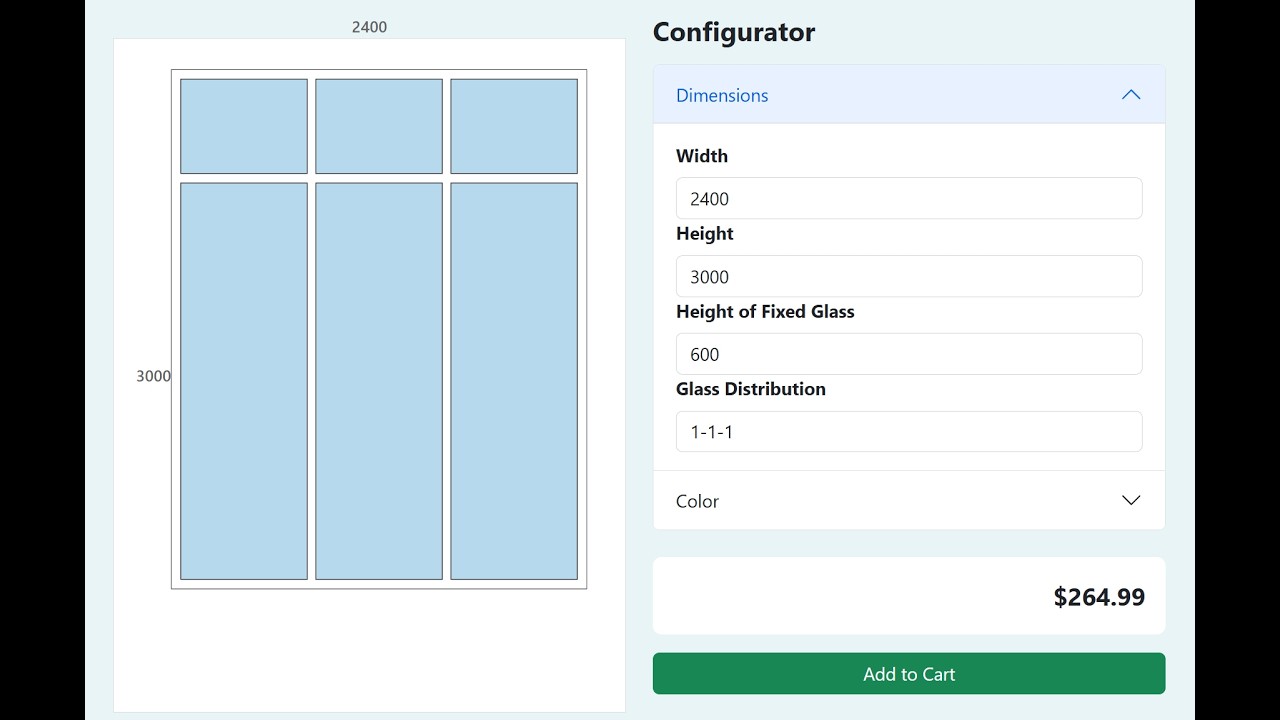 Laravel Windows & Doors Designer | Custom Size Preview with KonvaJS