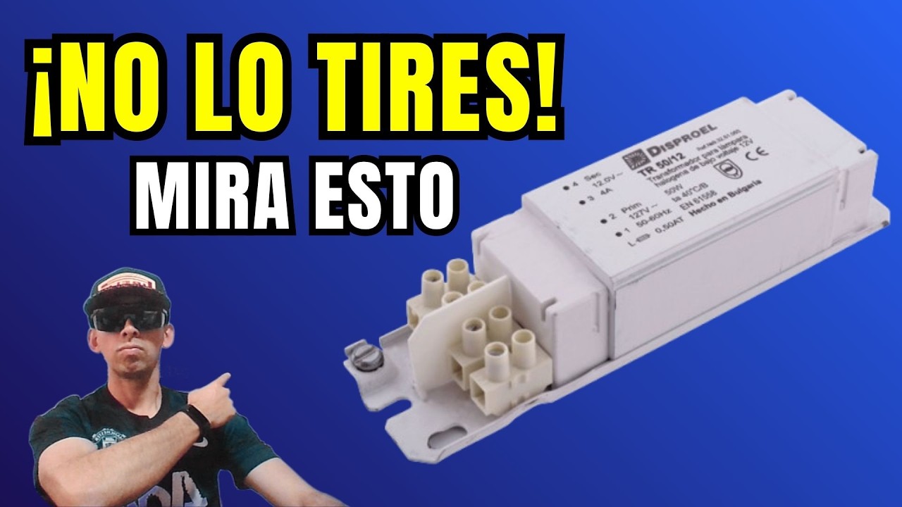 TRANSFORMADOR PARA LÁMPARAS HALÓGENAS #electrónica #diy #viralvideo