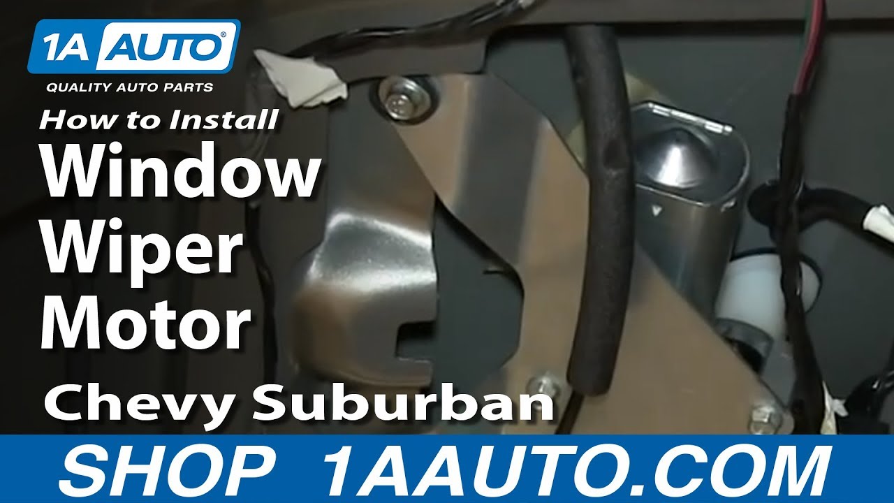 How To Install Replace Rear Window Wiper Motor 2000-06 Chevy Suburban Tahoe