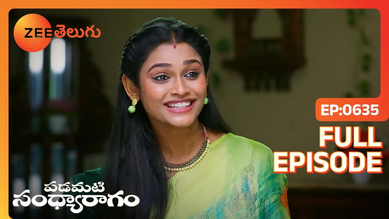Charu ఆభరణాలు బహుమతిగా ఇస్తుంది | Padamati Sandhyaragam | Full Ep. 635 | ZEE Telugu