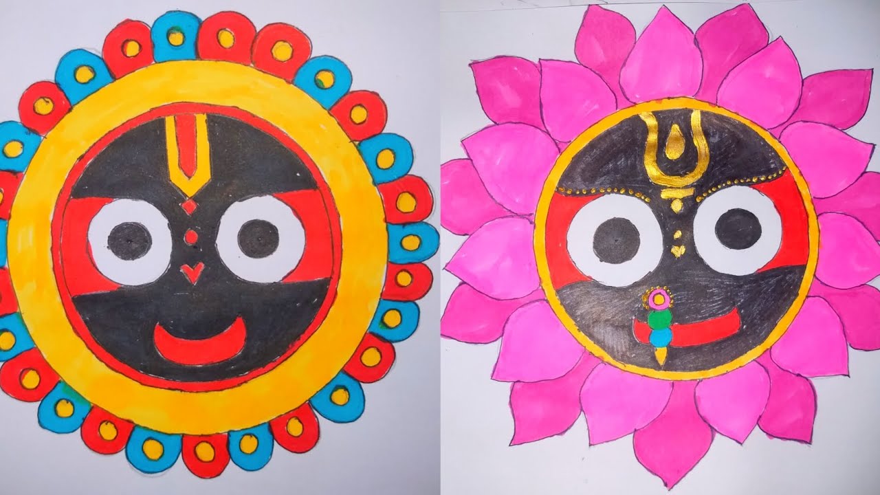 2types Jagannath Drawing#lord jagannath#art#pencilesketch