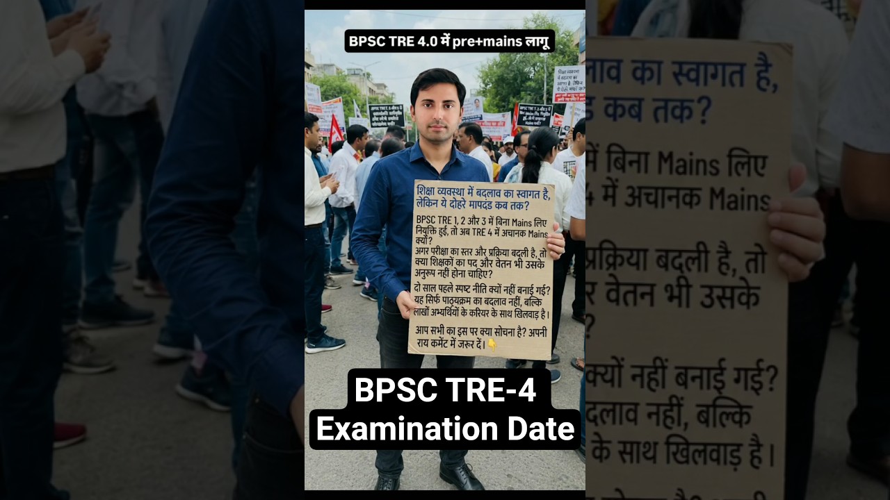 BPSC TRE-4 PT & Mains Exam 😢|| #bpsctre4 #bpsctre #tre4 #tre4update #tre40 #tre4exam #tre4vacancy