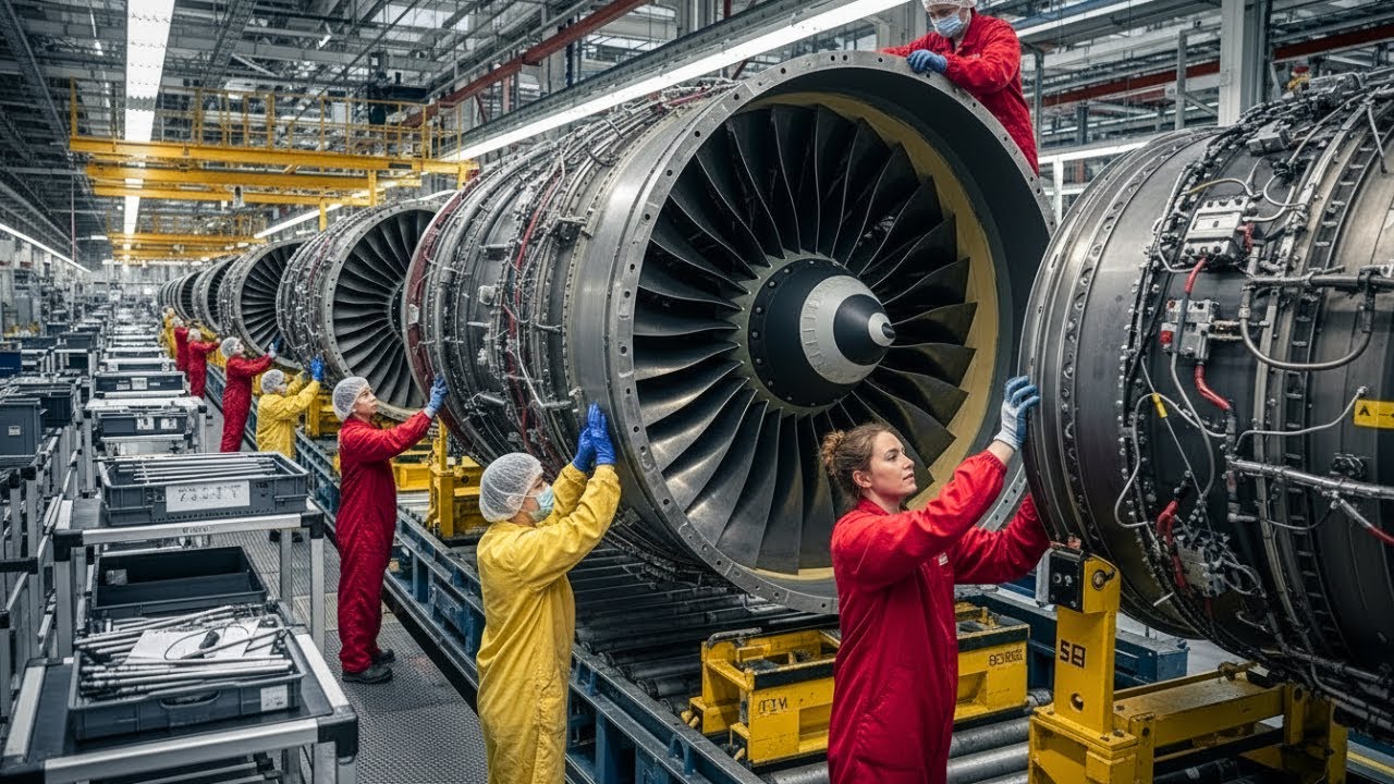 Inside the Aircraft Engine Factory – How Jet Power Is Manufactured (Industry Secrets)