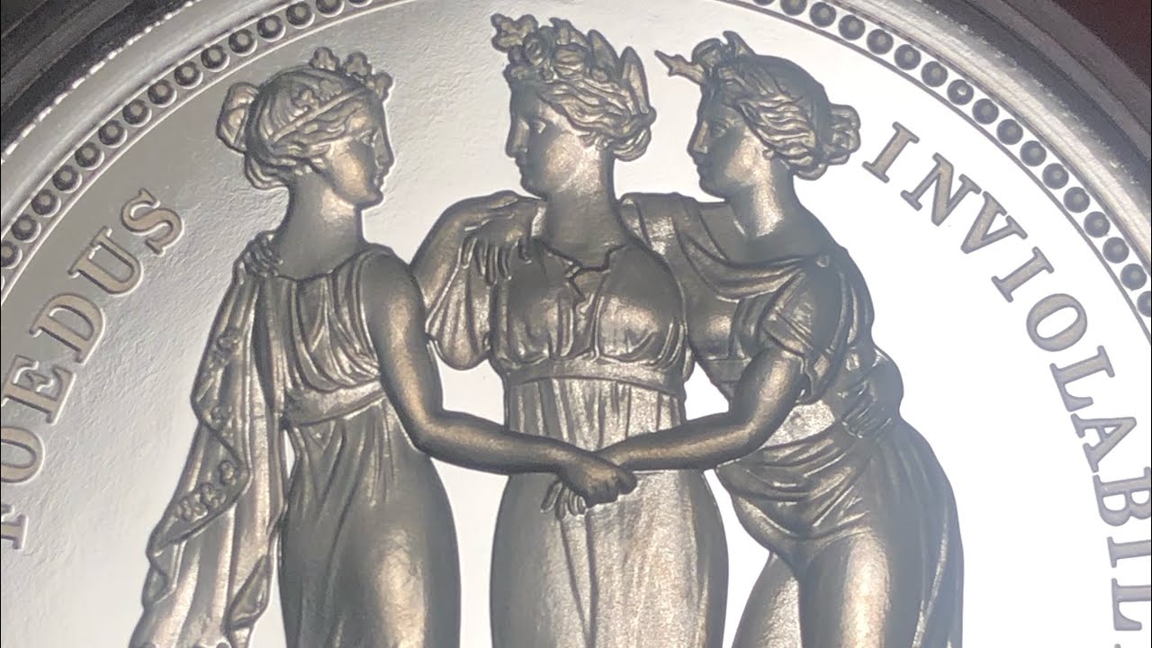 2020 Three Graces 2oz Proof Silver Coin By The Royal Mint