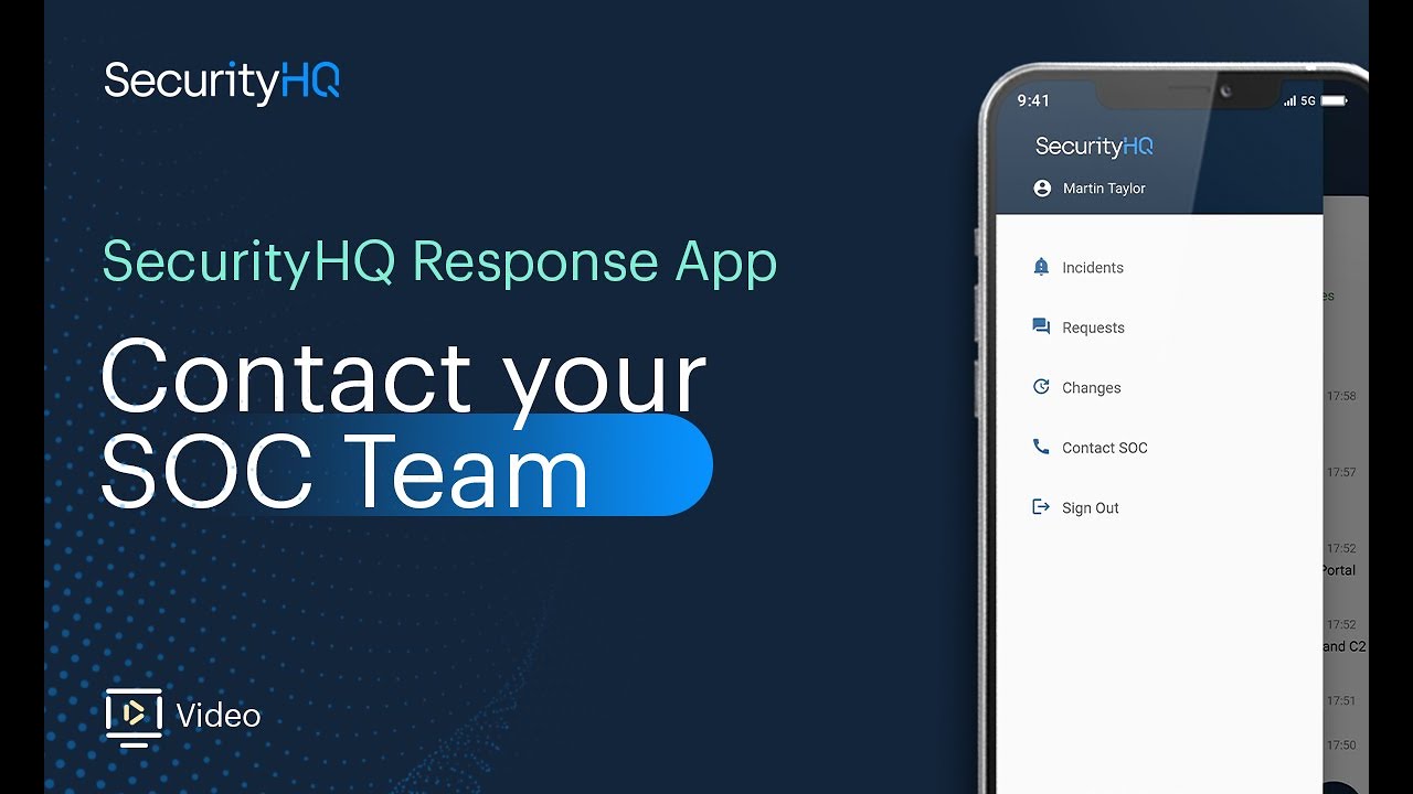 How to Contact your SOC team using SecurityHQ Response App