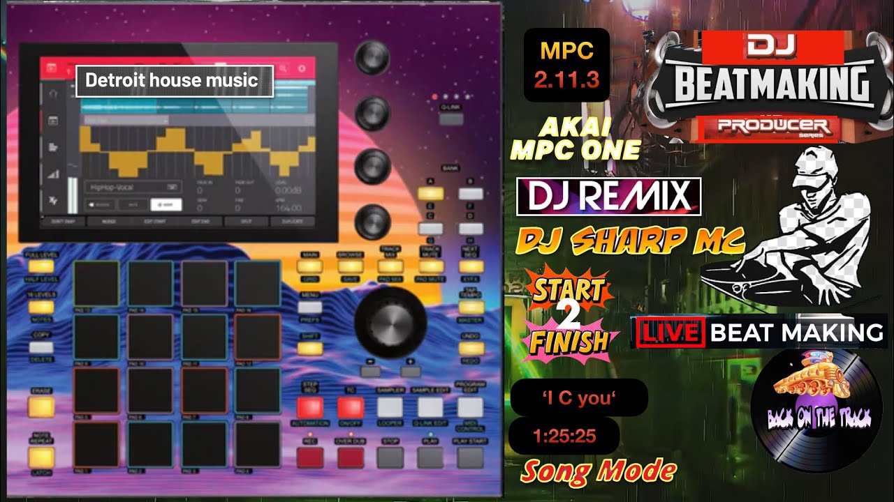 AKAI MPC ONE - #437 Detroit house Beats: Building Tracks deep session #DJ_SharpMC_LIVE,#MPC_ONE,#MPC