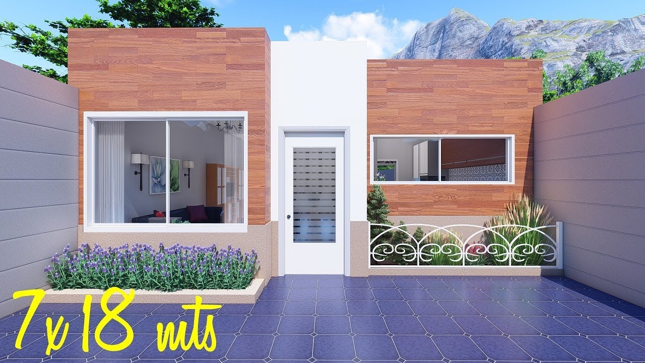 Casa de 7x18 metros con 3 dormitorios