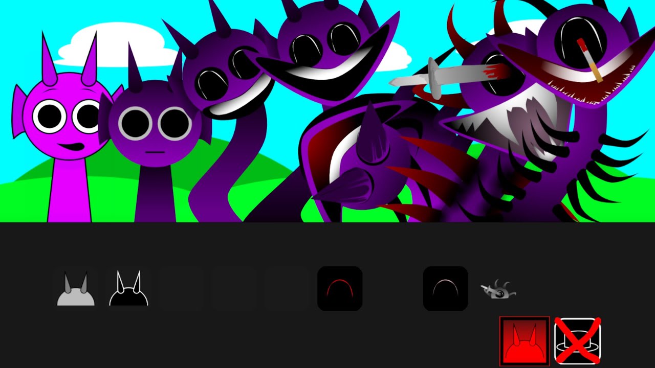 Incredibox Sprunki But They All Durple From All Phase