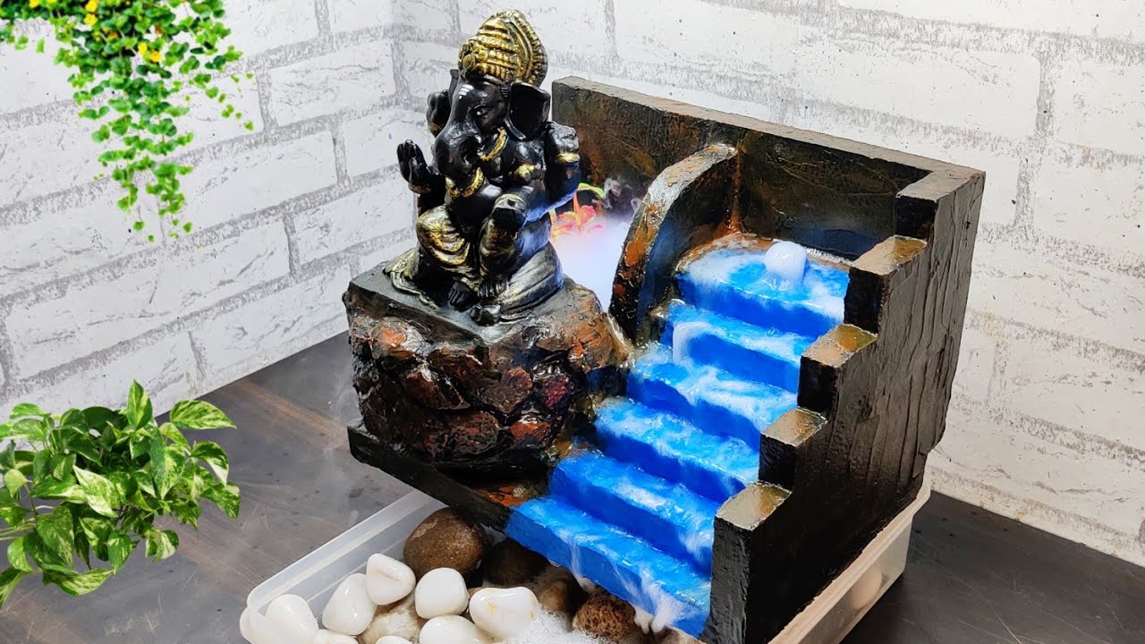 Wonderful Indoor Decoration Lord Ganesha Waterfall Fountain | God Ganesha Indoor Waterfall Fountains