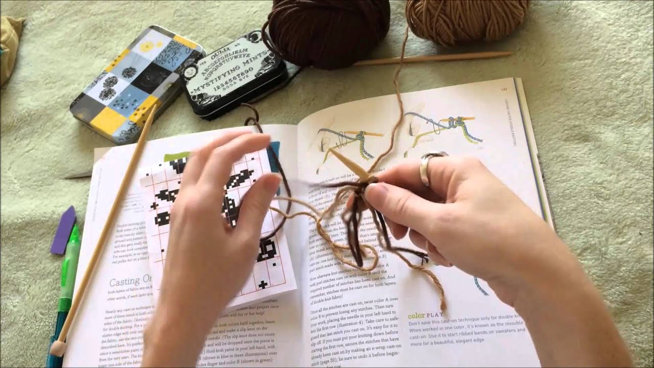 Double Knitting 2 Colors - Part 1