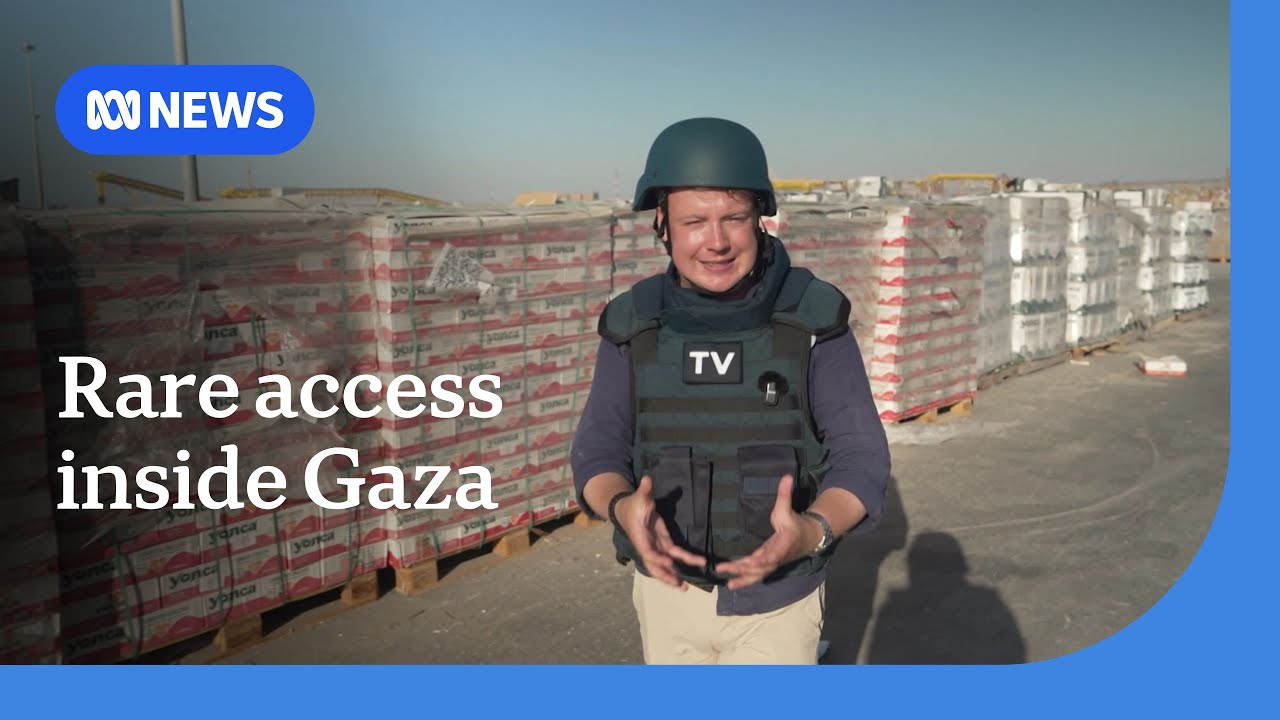 ABC granted rare access inside Kerem Shalom in Gaza | ABC NEWS