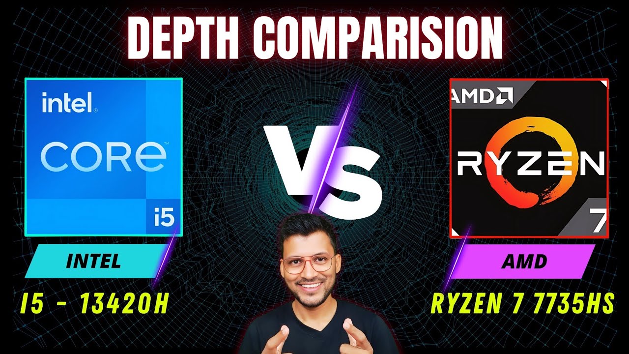 Intel Core i5 13th Gen Vs AMD Ryzen 7 7735HS - In Depth Comparison 🔥🔥 i5 13420H vs Ryzen 7 7735HS