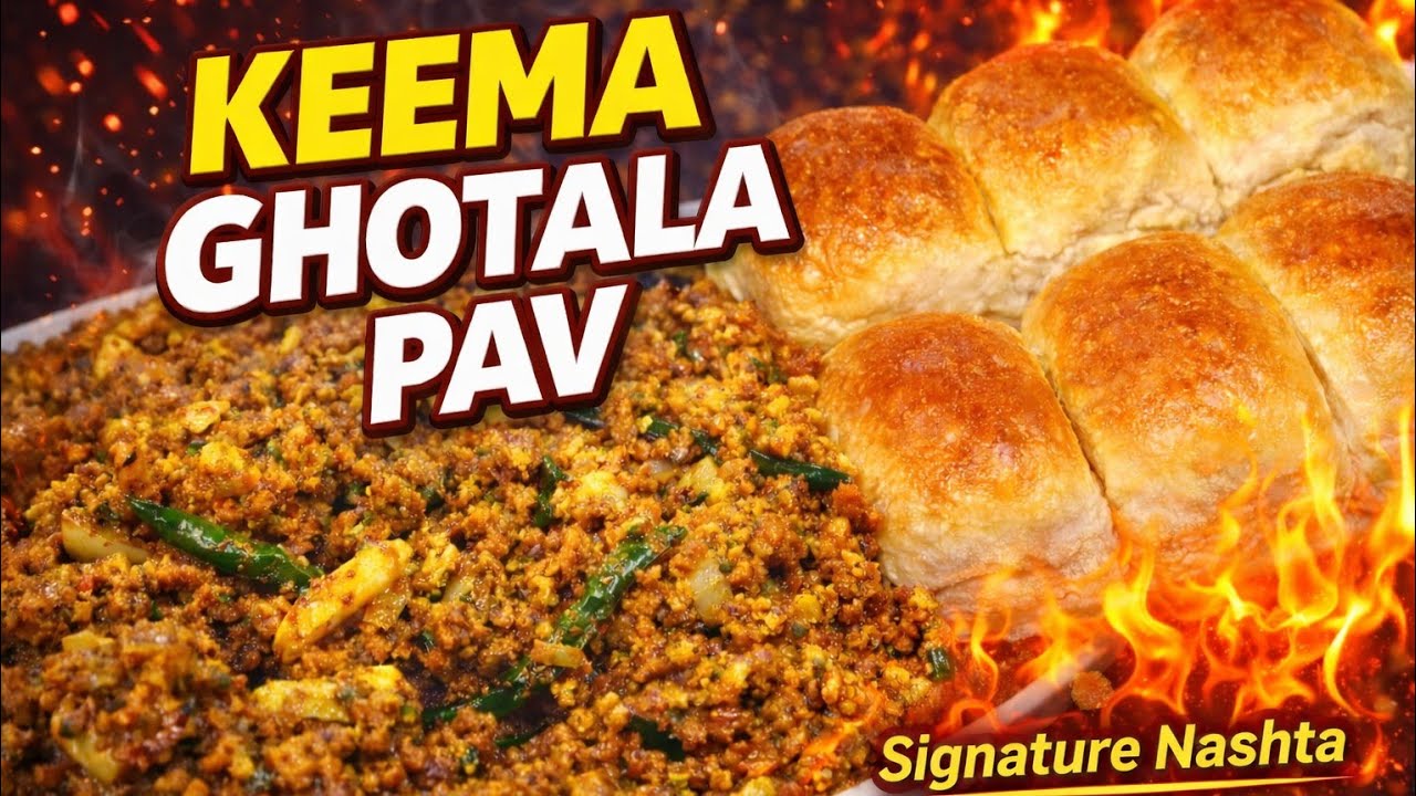 Keema Ghotala Pav – Our Signature Breakfast | Easy & Tasty Recipe🔥