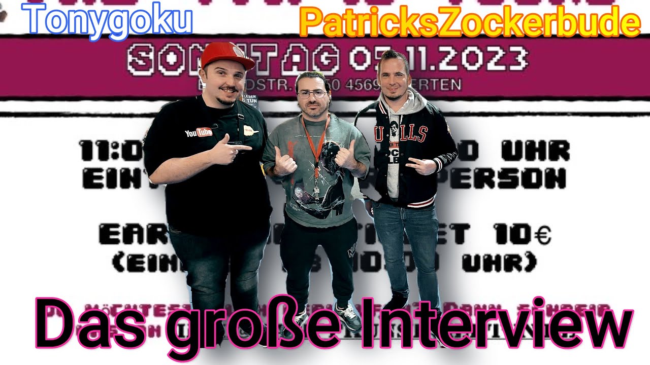 Das große Interview mit PatricksZockerbude und Tonygoku I Retrobörse Herten 2023 I Flohmarkt I