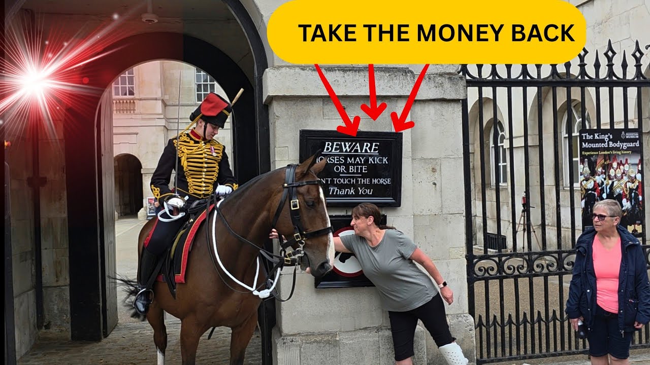 NEVER SEEN THIS BEFORE — KING’S GUARD ORDERS TOURIST TO TAKE THE MONEY BACK! 😳💂‍♂️💷”📲