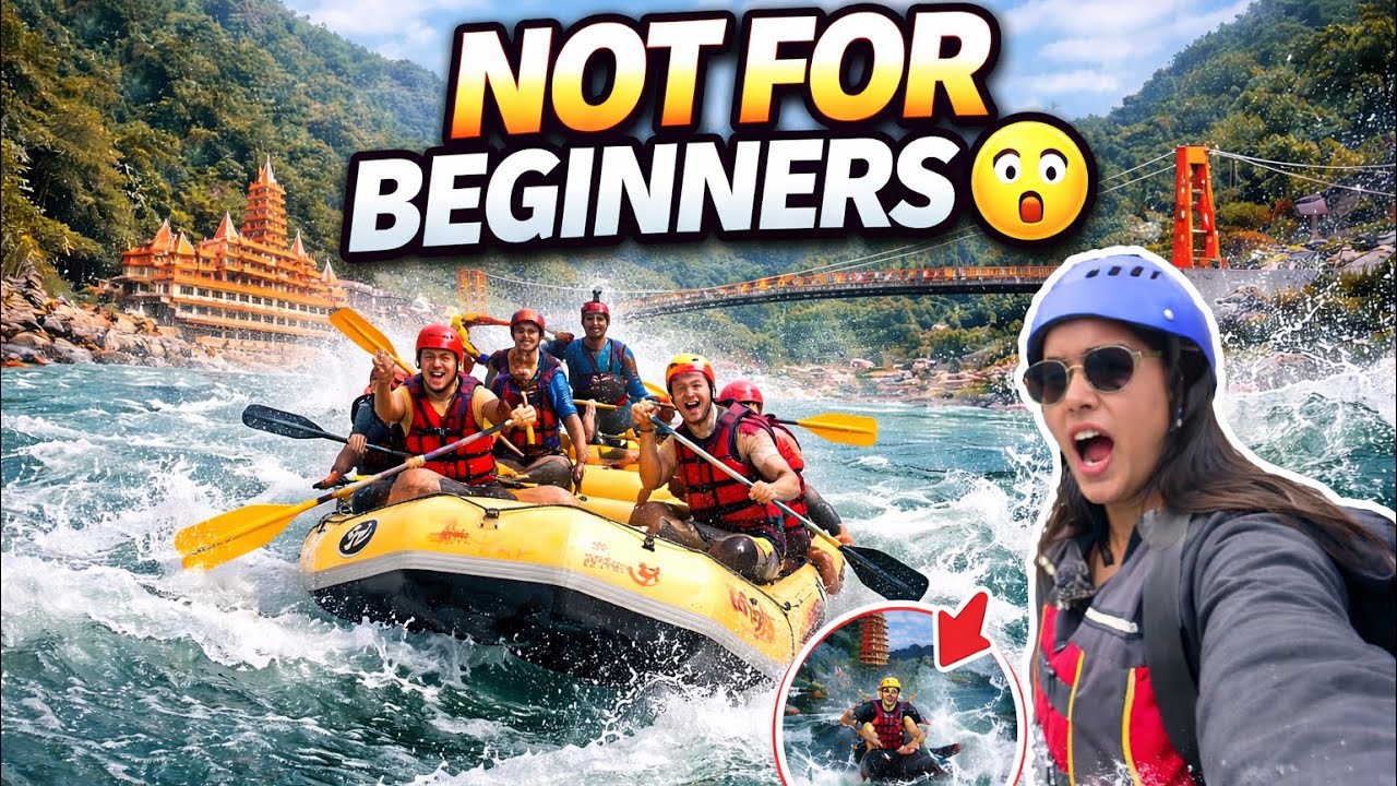Rishikesh River Rafting 16KM | Shivpuri to NIM Beach Full Adventure Vlog 🚣‍♂️2026|Rafting Price