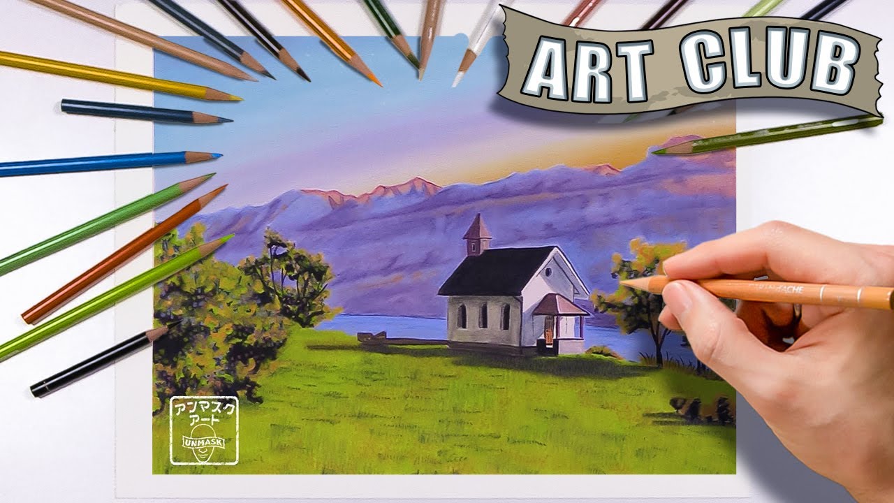 Swiss Landscape Pastel Tutorial // Art Club Project