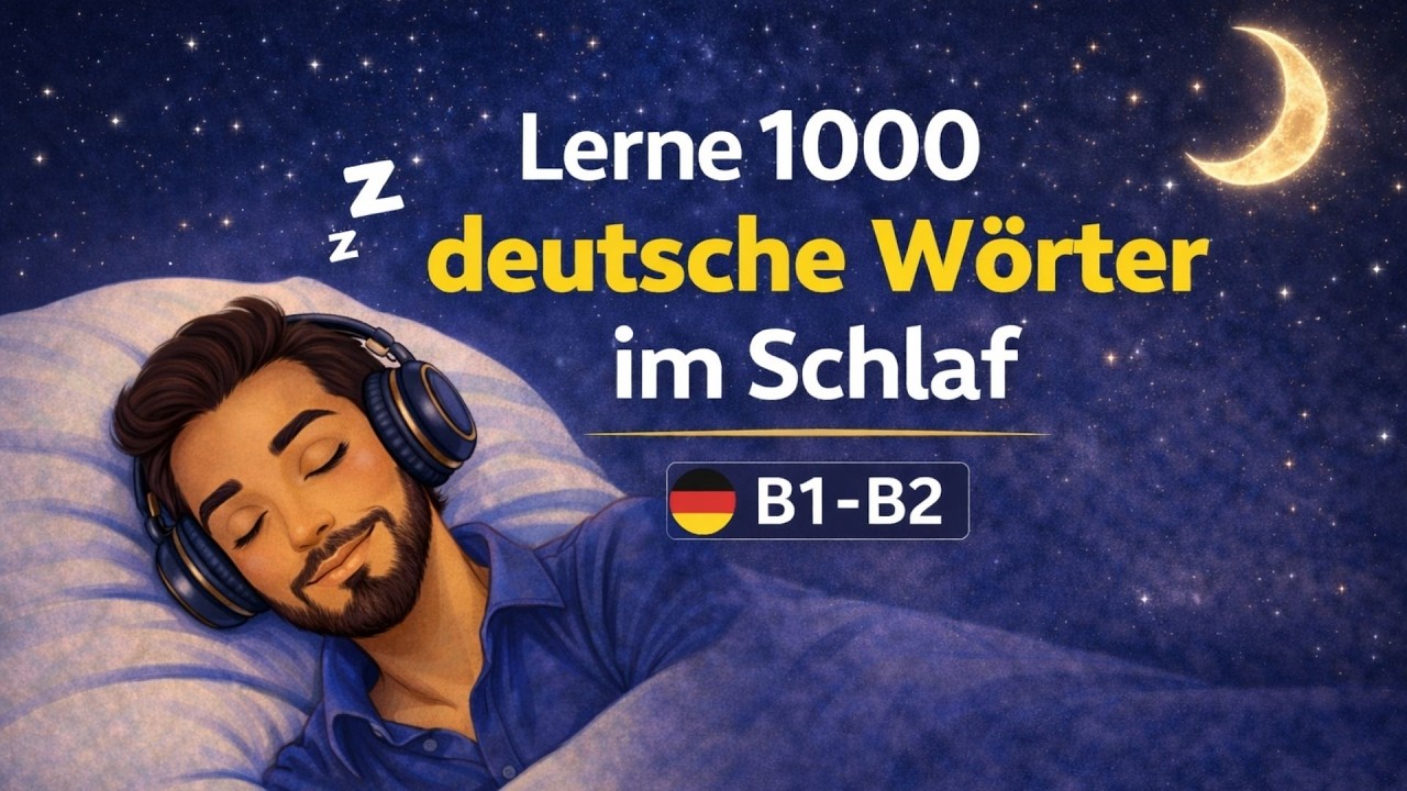 Lerne 1000 deutsche Wörter im Schlaf / B1–B2 Wortschatz automatisch