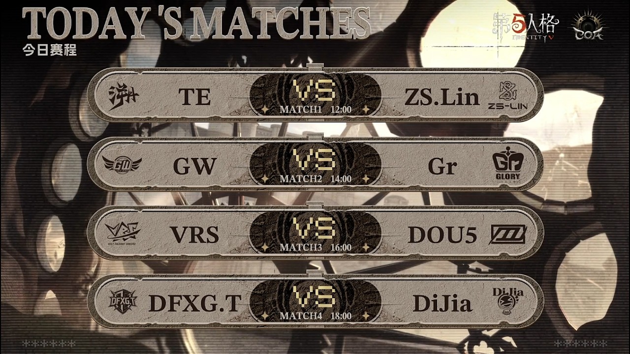 第五人格【深淵的呼喚IX】中國賽區預選賽Day4