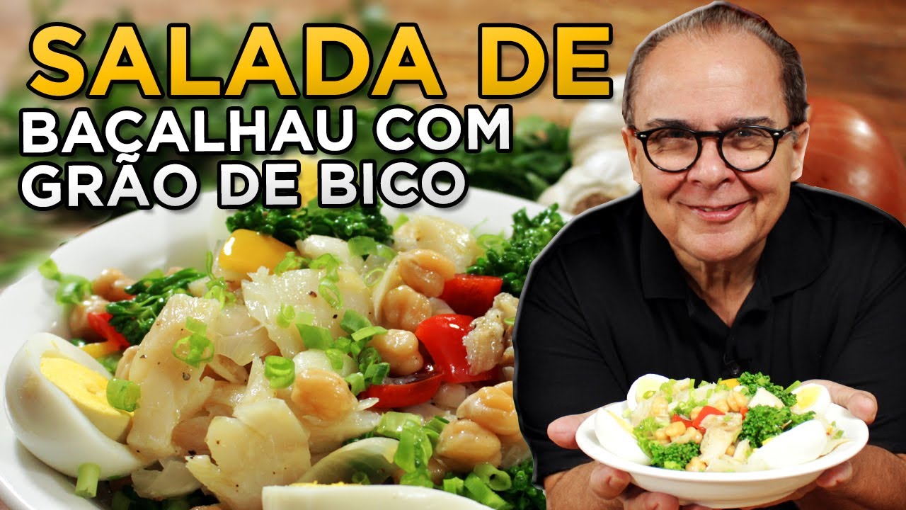 Salada de Bacalhau com Grão de Bico do Chef Taico