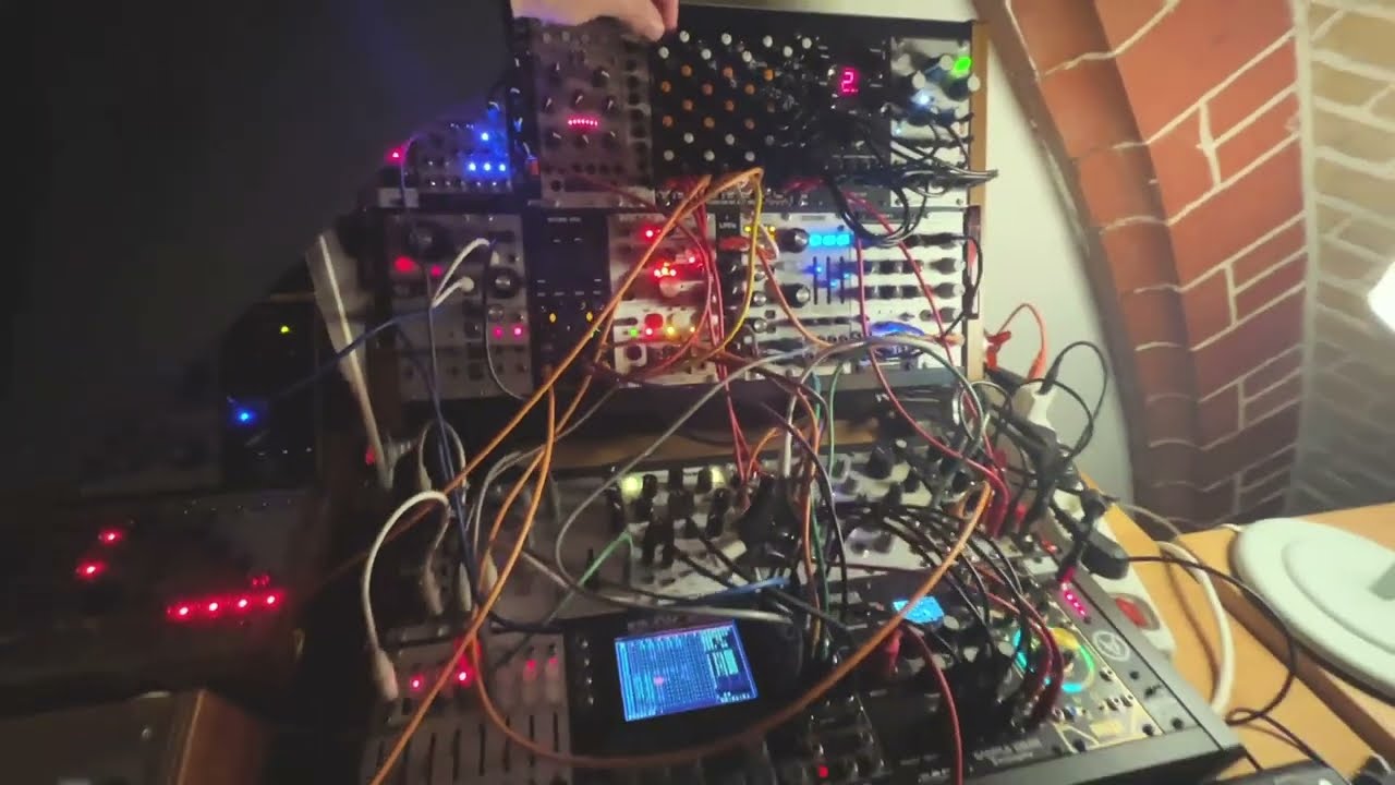 latin music on modular synthesizer