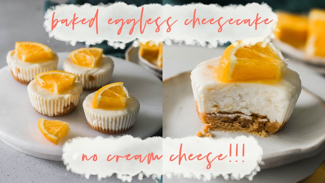 BAKED YOGURT CHEESECAKE RECIPE (EGGLESS) // Baked Cheesecake without Cream Cheese