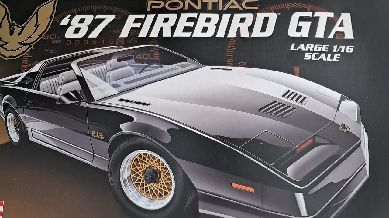 REVELL 87' PONTIAC FIREBIRD GTA 1/16 SCALE UNBOXING