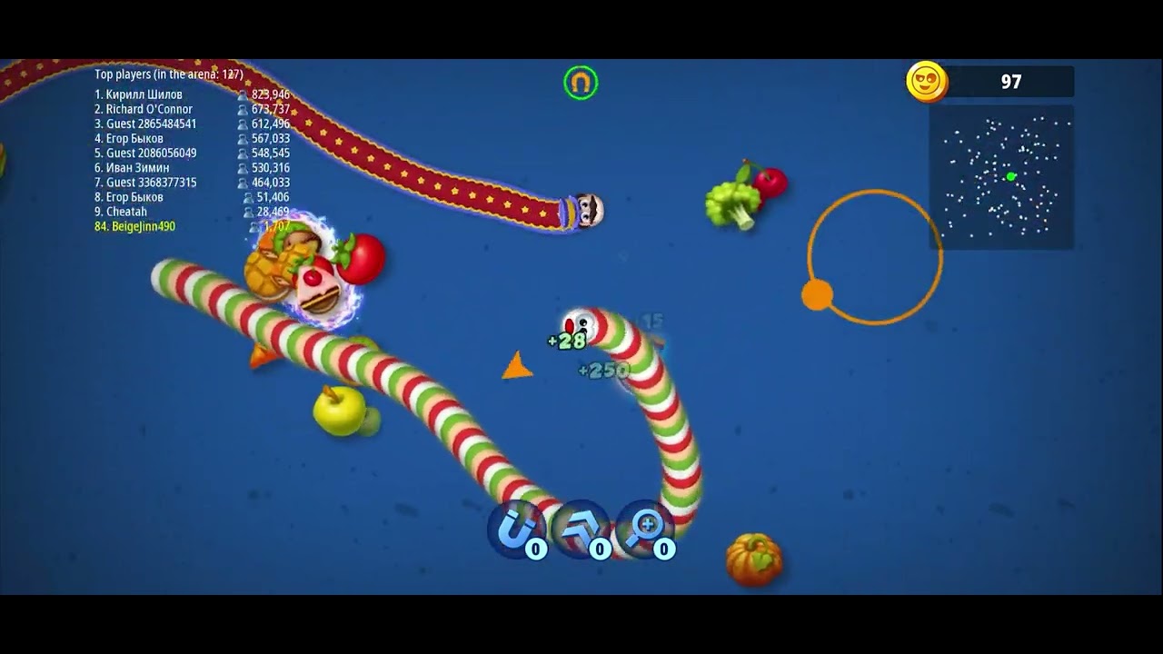 Worms Zone.io - Hungry Snake #snakeiogame #hungrysnake 