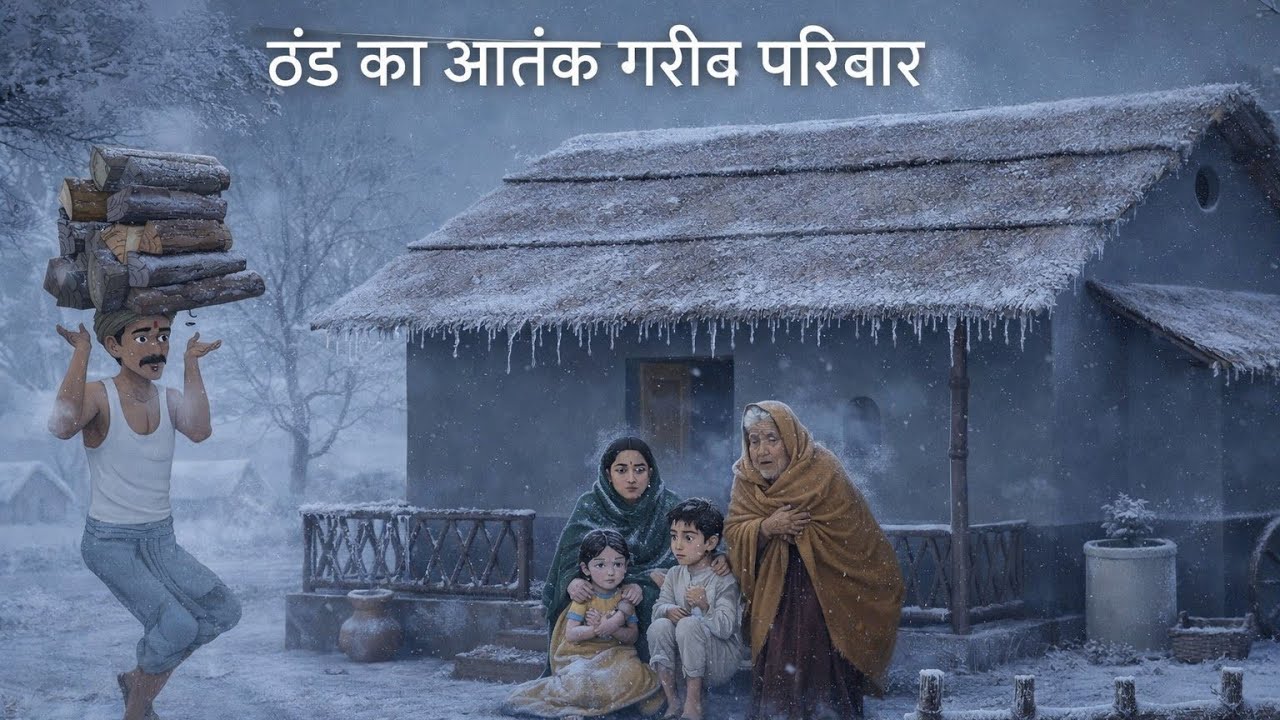ठंड का आतंक ग़रीब परिबार | Thand Ka Aatank Garib parivar | Hindi kahani moral story | garib ramu