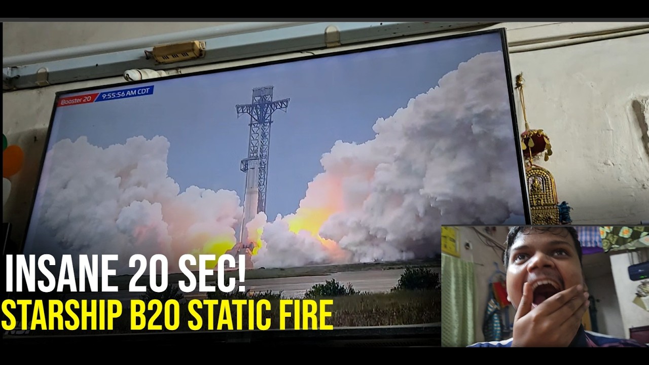 Groundbreaking! Longest Spacex Static fire of Booster 20 (live reaction) @SpaceX